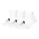 Head Tennis All Sports Sneaker Socks 3P White